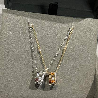 [⭐JeweliWhal]CHAIN MOVE ROMANE PEDAND NECKLACE