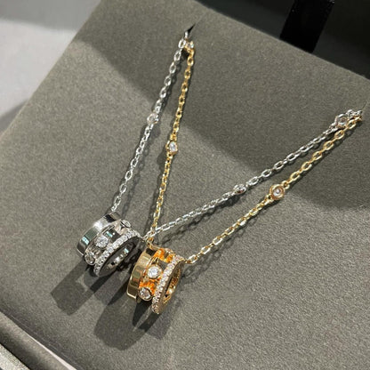 [⭐JeweliWhal]CHAIN MOVE ROMANE PEDAND NECKLACE