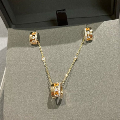[⭐JeweliWhal]CHAIN MOVE ROMANE PEDAND NECKLACE