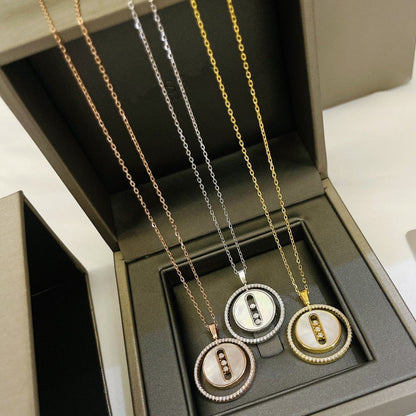 [⭐JeweliWhal]Demo MOVE MM NACRE BLANCHE DIAMOND NECKLACE