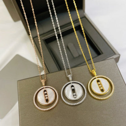 [⭐JeweliWhal]Demo MOVE MM NACRE BLANCHE DIAMOND NECKLACE