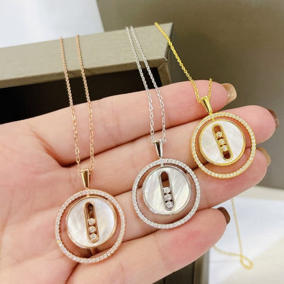 [⭐JeweliWhal]Demo MOVE MM NACRE BLANCHE DIAMOND NECKLACE