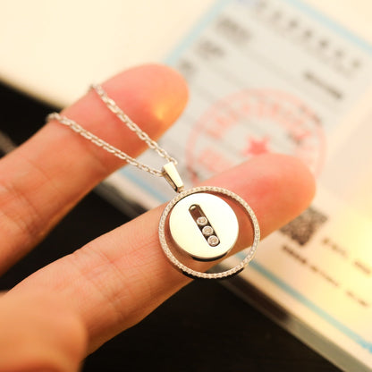 [⭐JeweliWhal]Demo MOVE MM SILVER DIAMOND NECKLACE
