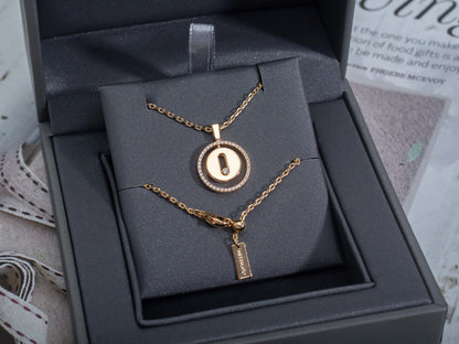 [⭐JeweliWhal]Demo MOVE PM NECKLACE PINK GOLD DIAMOND