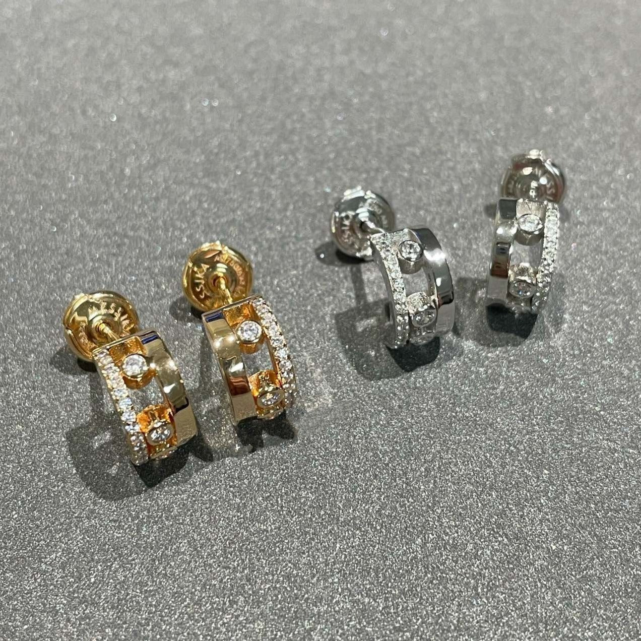 [⭐JeweliWhal]MOVE ROMANE EARRINGS DIAMOND