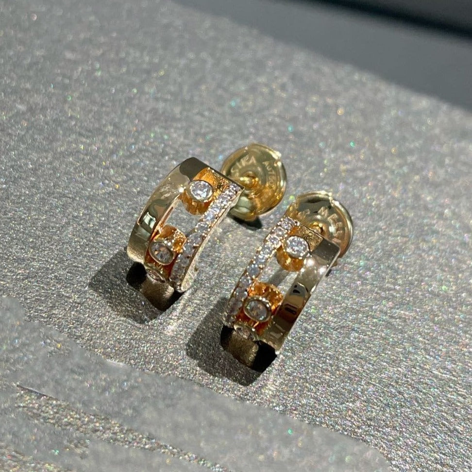 [⭐JeweliWhal]MOVE ROMANE EARRINGS DIAMOND