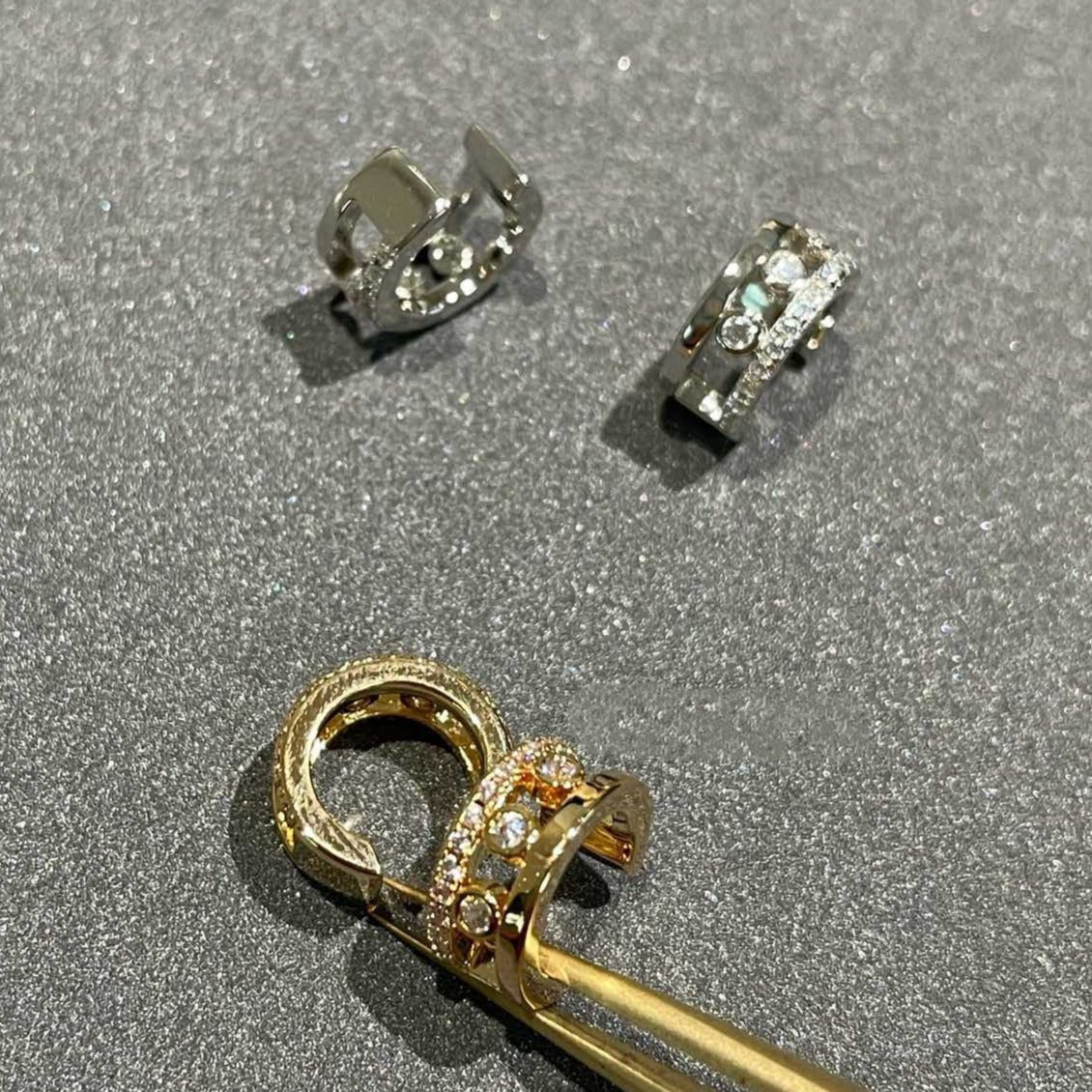 [⭐JeweliWhal]MOVE ROMANE EARRINGS DIAMOND