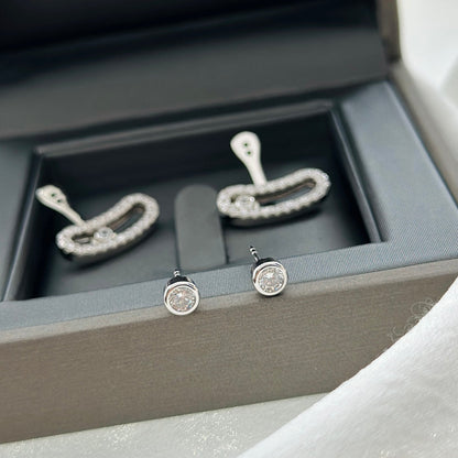 [⭐JeweliWhal]MOVE UNO SILVER DIAMOND EARRINGS