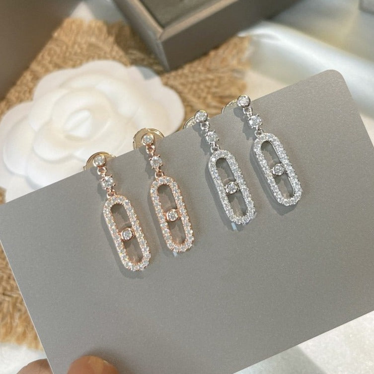 [⭐JeweliWhal]DORMEUSES MOVE UNO DIAMOND EARRINGS