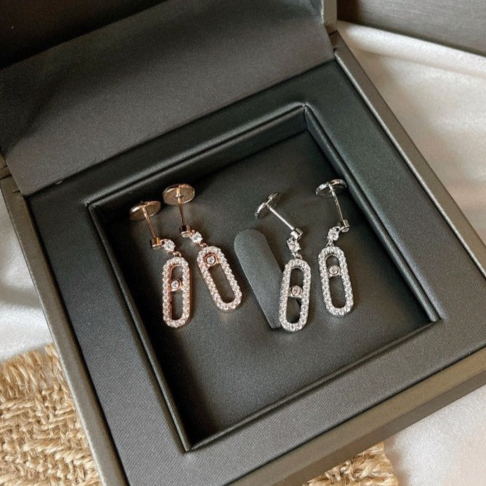 [⭐JeweliWhal]DORMEUSES MOVE UNO DIAMOND EARRINGS
