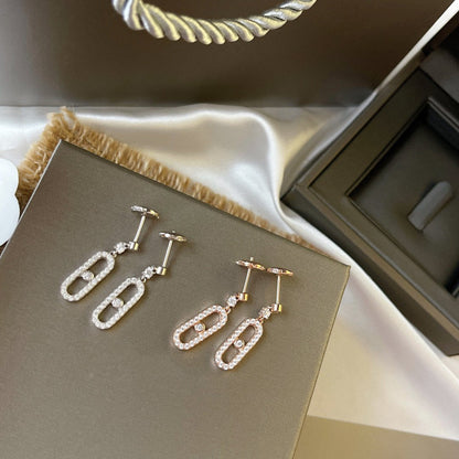 [⭐JeweliWhal]DORMEUSES MOVE UNO DIAMOND EARRINGS