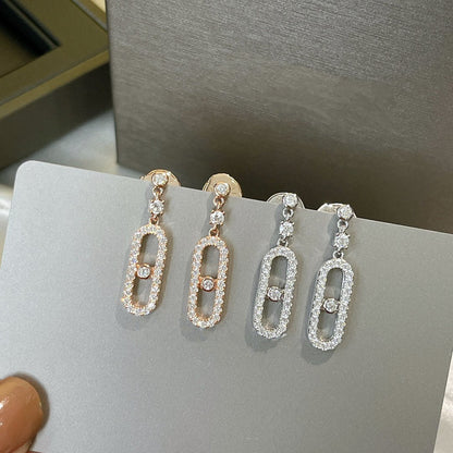 [⭐JeweliWhal]DORMEUSES MOVE UNO DIAMOND EARRINGS