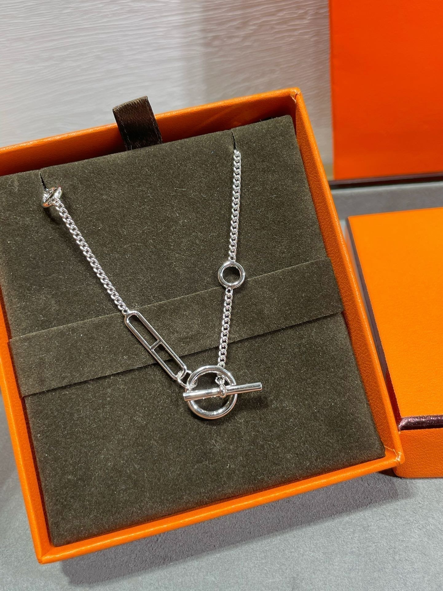 [⭐JeweliWhal]HM STERLING CHAINE D'ANCRE HEART
