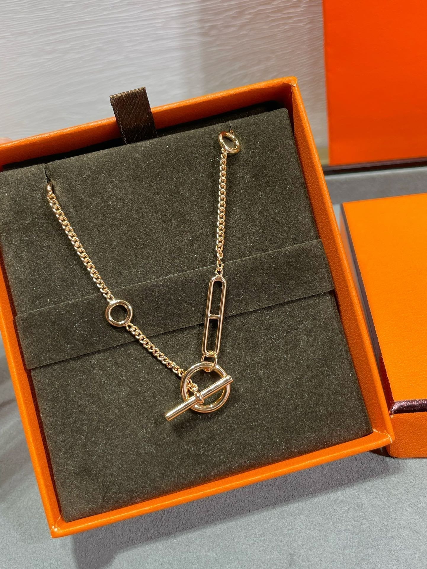 [⭐JeweliWhal]HM STERLING CHAINE D'ANCRE HEART