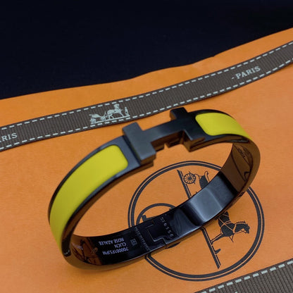 [⭐JeweliWhal]CLIC HM SO BLACK YELLOW BRACELET