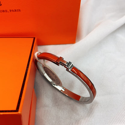 [⭐JeweliWhal]CLASSIC HM CLIC RED 8MM ENAMEL BRACELET