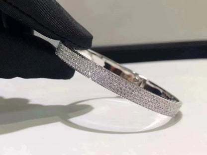 [⭐JeweliWhal]HM KELLY BRACELET IN SILVER AND FULL PAVE DIAMOND