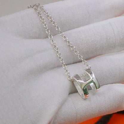 [⭐JeweliWhal]HM NECKLACE H LETTER OVAL SERIES