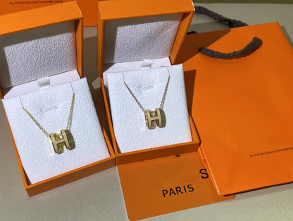 [⭐JeweliWhal]HM CLIC YELLOW ENAMEL GOLD NECKLACE