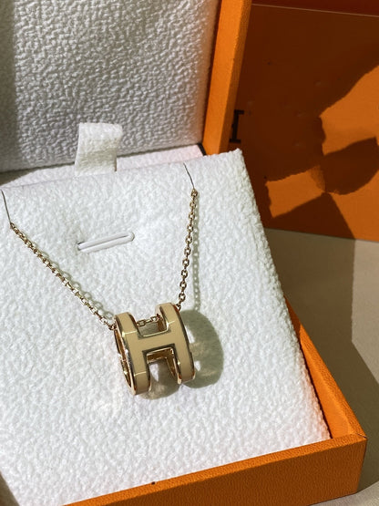 [⭐JeweliWhal]HM CLIC YELLOW ENAMEL GOLD NECKLACE