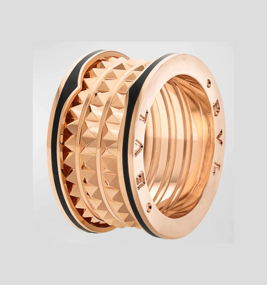 [⭐JeweliWhal]ZERO 1 ROCK BLACK CERAMIC PINK GOLD LARGE MODEL