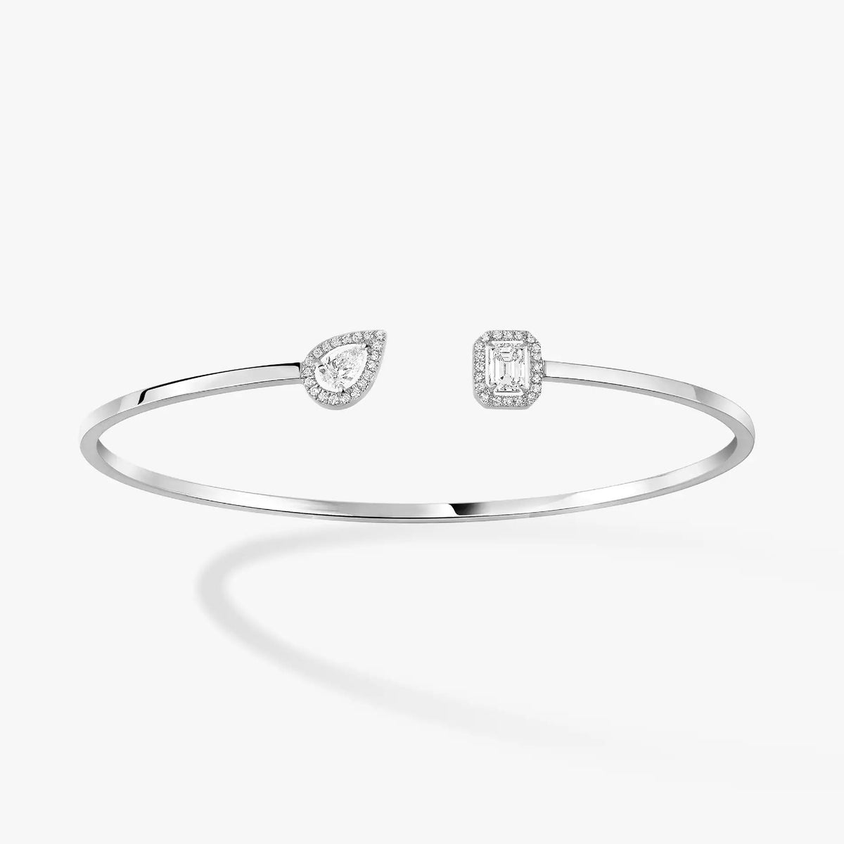 [⭐JeweliWhal]JONC FLEX MY TWIN TOI & MOI SILVER DIAMOND BRACELET