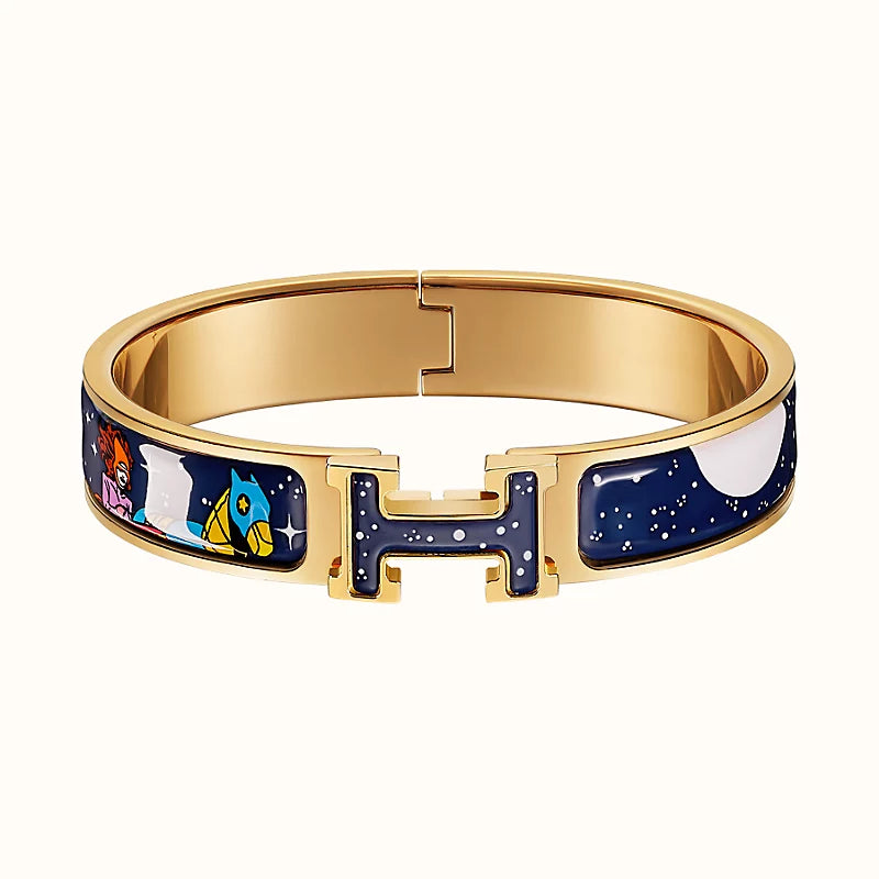 [⭐JeweliWhal]H STAR AND MOON BRACELET 12MM