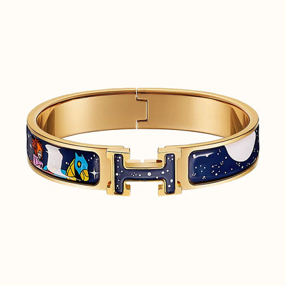 [⭐JeweliWhal]H STAR AND MOON BRACELET 12MM