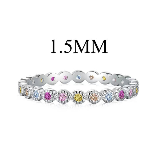 [Tonmkive Jewelry]خاتم يومي مستدير لامع ومتلألئ