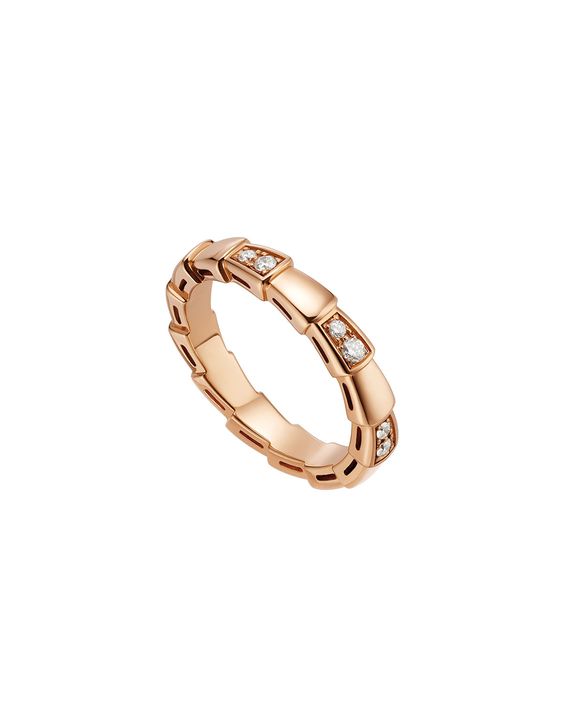 [⭐JeweliWhal]SERPENTI RING PINK GOLD  3MM