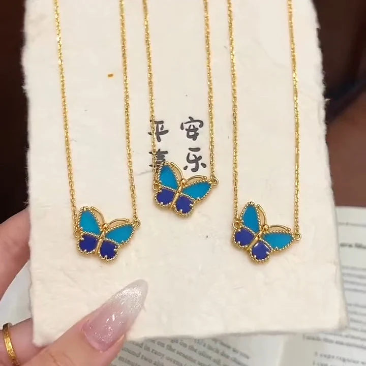 [⭐JeweliWhal]  2026 NEW LUCKY BUTTERFLY 1 MOTIFS NECKLACE