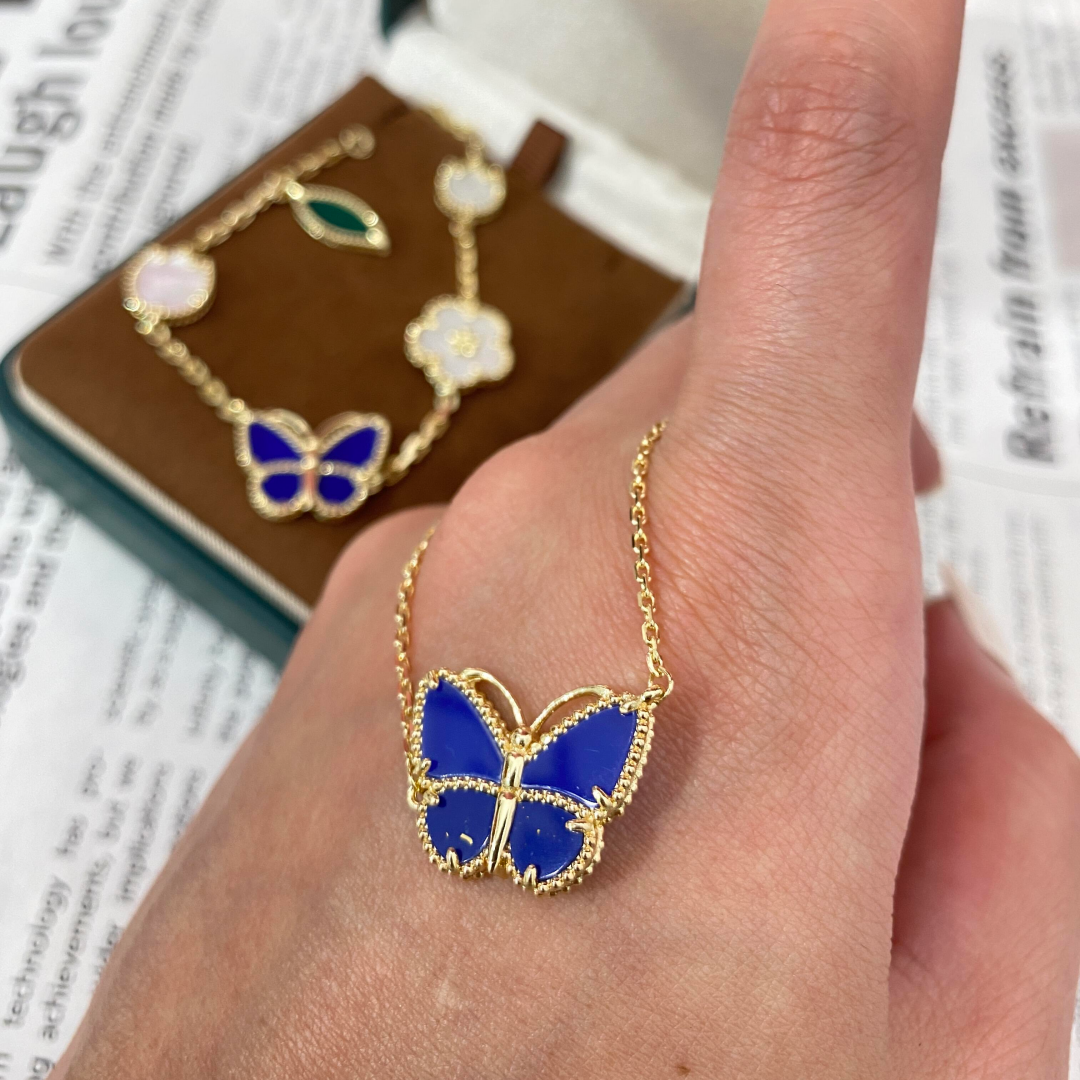 [⭐JeweliWhal]  2026 NEW LUCKY BUTTERFLY 1 MOTIFS NECKLACE