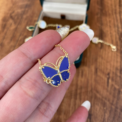 [⭐JeweliWhal]  2026 NEW LUCKY BUTTERFLY 1 MOTIFS NECKLACE