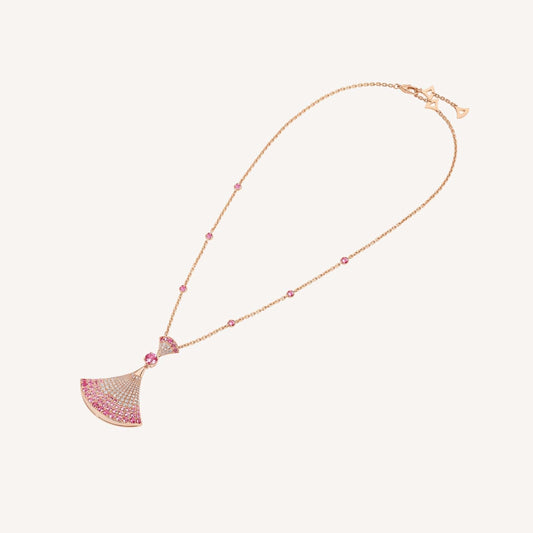 [⭐JeweliWhal]DREAM NECKLACK DIAMOND PINK GOLD