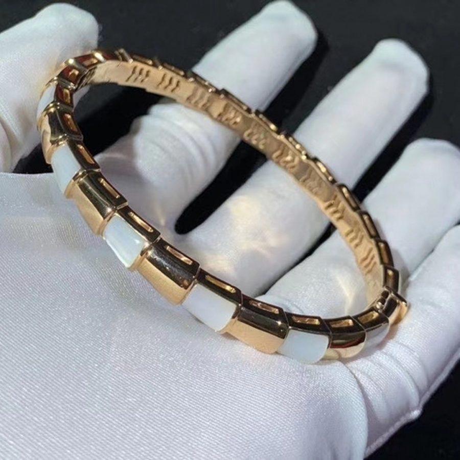 [⭐JeweliWhal]SERPENTI BRACELET PINK GOLD MOP