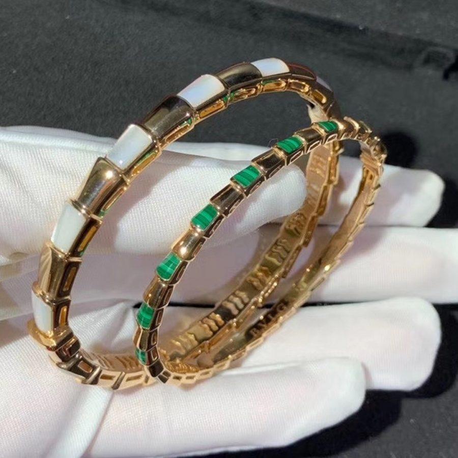[⭐JeweliWhal]SERPENTI BRACELET PINK GOLD MOP