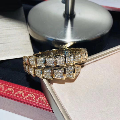 [⭐JeweliWhal]SERPENTI BRACELET 8MM GOLD DIAMOND