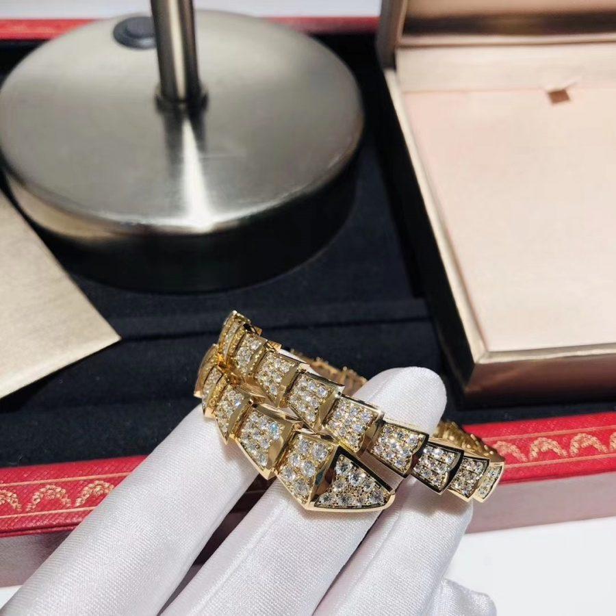 [⭐JeweliWhal]SERPENTI BRACELET 8MM GOLD DIAMOND