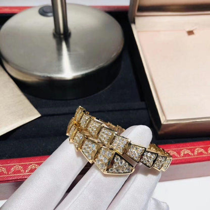 [⭐JeweliWhal]SERPENTI BRACELET 8MM GOLD DIAMOND