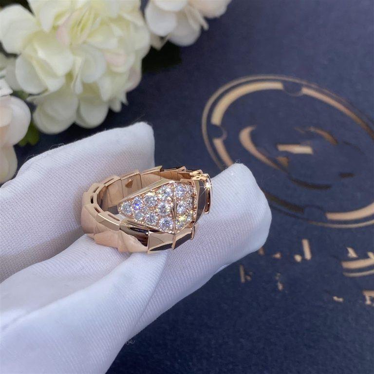 [⭐JeweliWhal]SERPENTI RING PINK GOLD DIAMOND