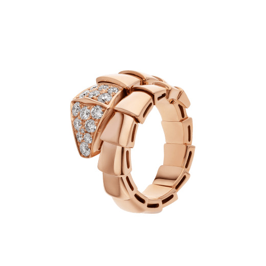 [⭐JeweliWhal]SERPENTI RING PINK GOLD DIAMOND