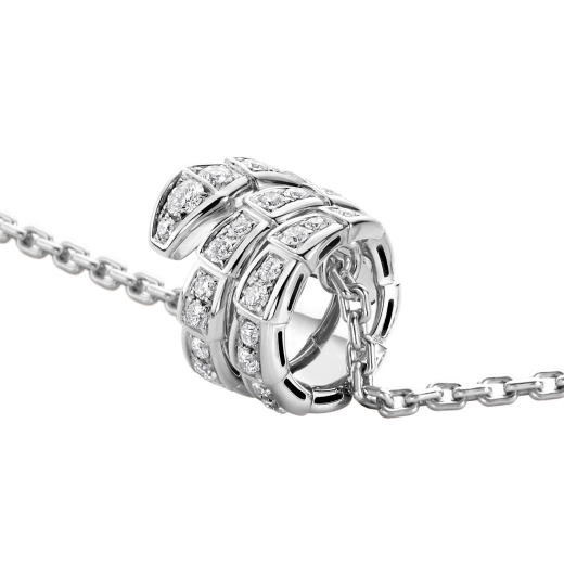 [⭐JeweliWhal]SERPENTI  NECKLACE DOUBLE RING DIAMOND