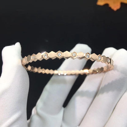 [⭐JeweliWhal]BEE LOVE PINK GOLD DIAMOND BRACELET
