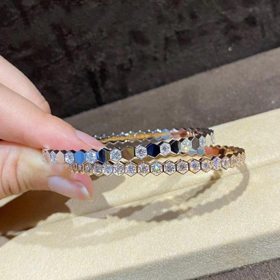 [⭐JeweliWhal]BEE LOVE GOLD BRACELET FULL DIAMOND