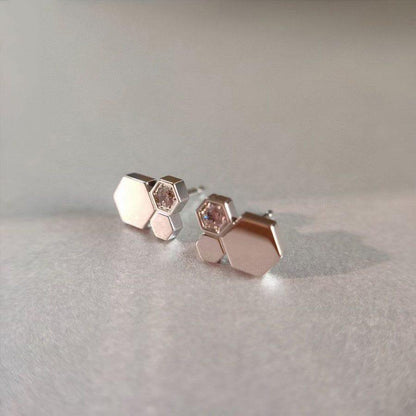 [⭐JeweliWhal]BEE LOVE SILVER DIAMOND EARRINGS