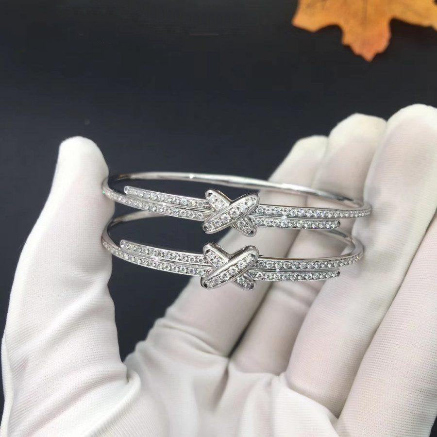 [⭐JeweliWhal]JEUX DE BRACELET DIAMONDS SILVER