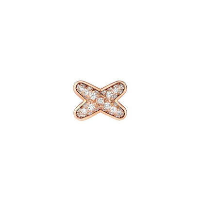 [⭐JeweliWhal]JEUX DE PINK GOLD DIAMOND EARRINGS