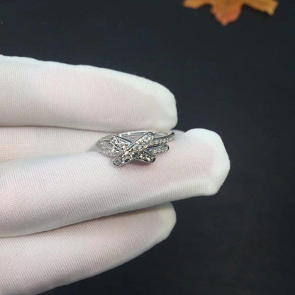 [⭐JeweliWhal]JEUX DE SILVER DIAMOND RING