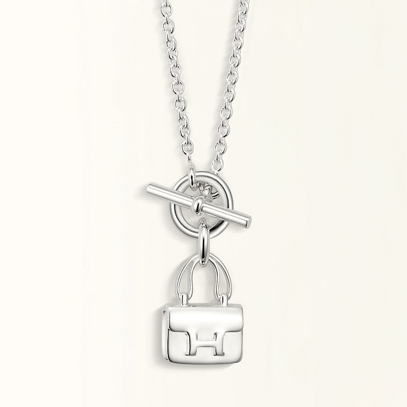 [⭐JeweliWhal]POP H PEDANT SILVER NECKLACE