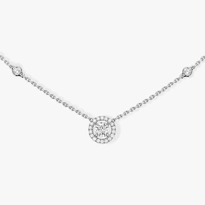 [⭐JeweliWhal]Diamond Necklace 0,20ct Brilliant Shape Joy